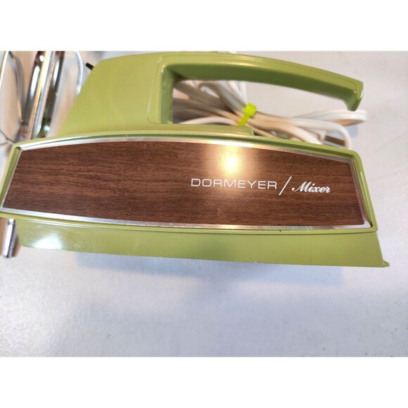 Vintage Dormeyer Hand Mixer Model HM7 Works Good-See Video-Avocado Green-W/Box - Picture 5 of 16